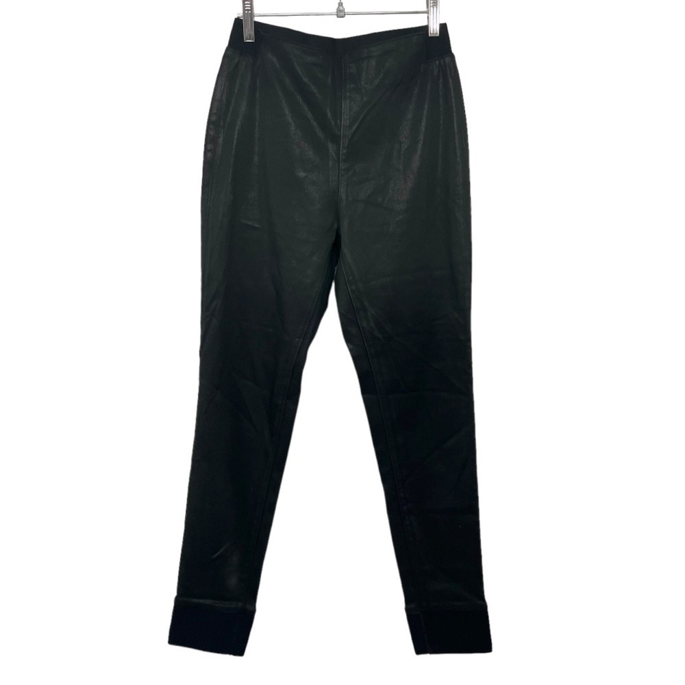 Rag & Bone The Danny Black Waxed Faux Leather Pull On Joggers Women’s 26 - Picture 5 of 11